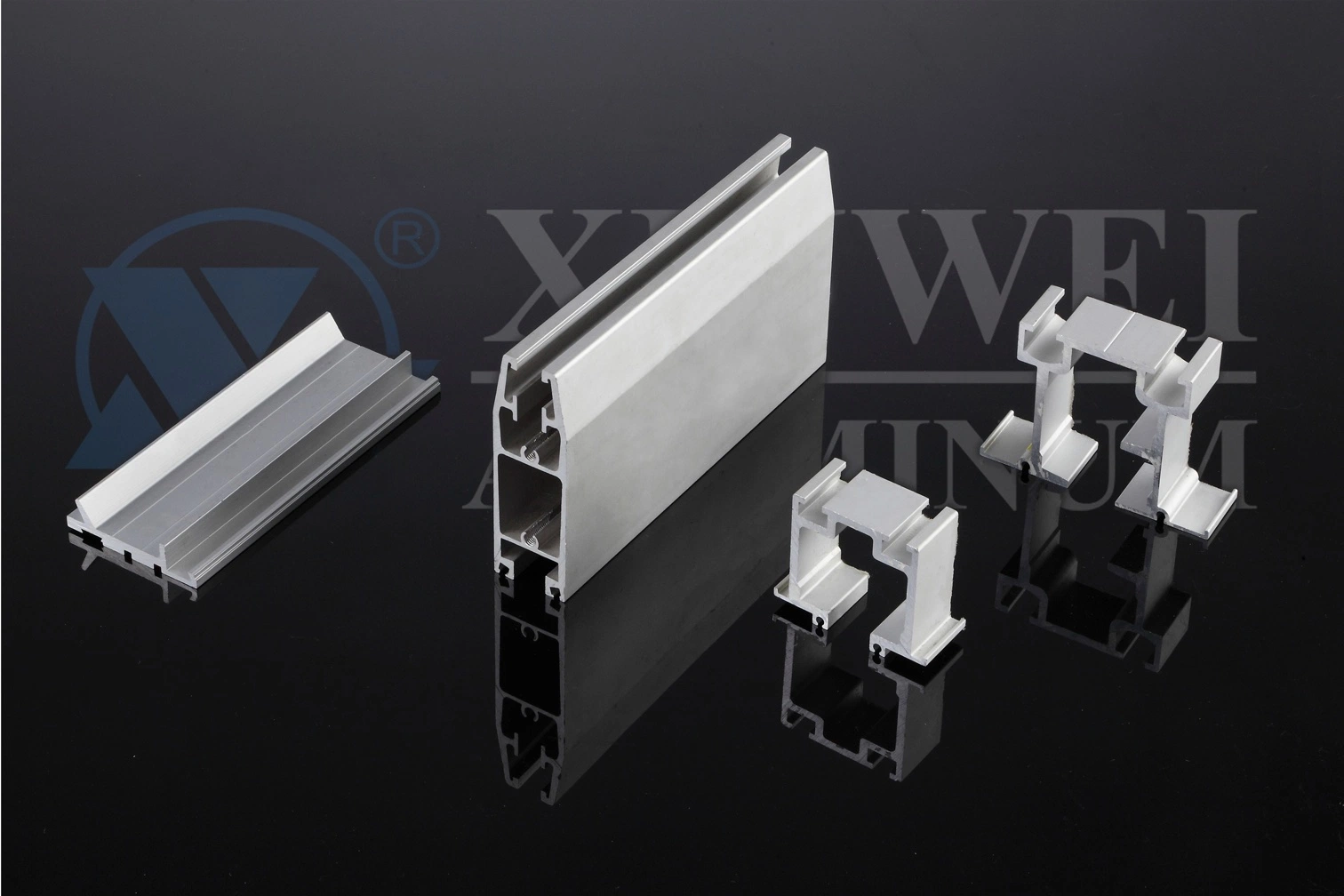 Strong Aluminum Extrusion Door Guide Section for Wooden and Glass