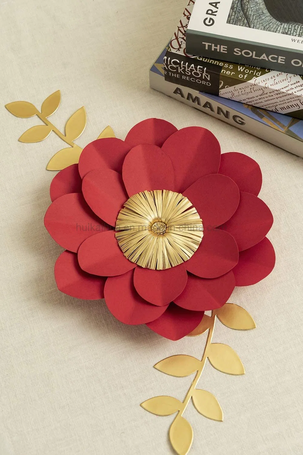 Giant Paper Flowers Stock Card Wall Decor 3D Backdrop Flower for Wedding Christmas Decoration