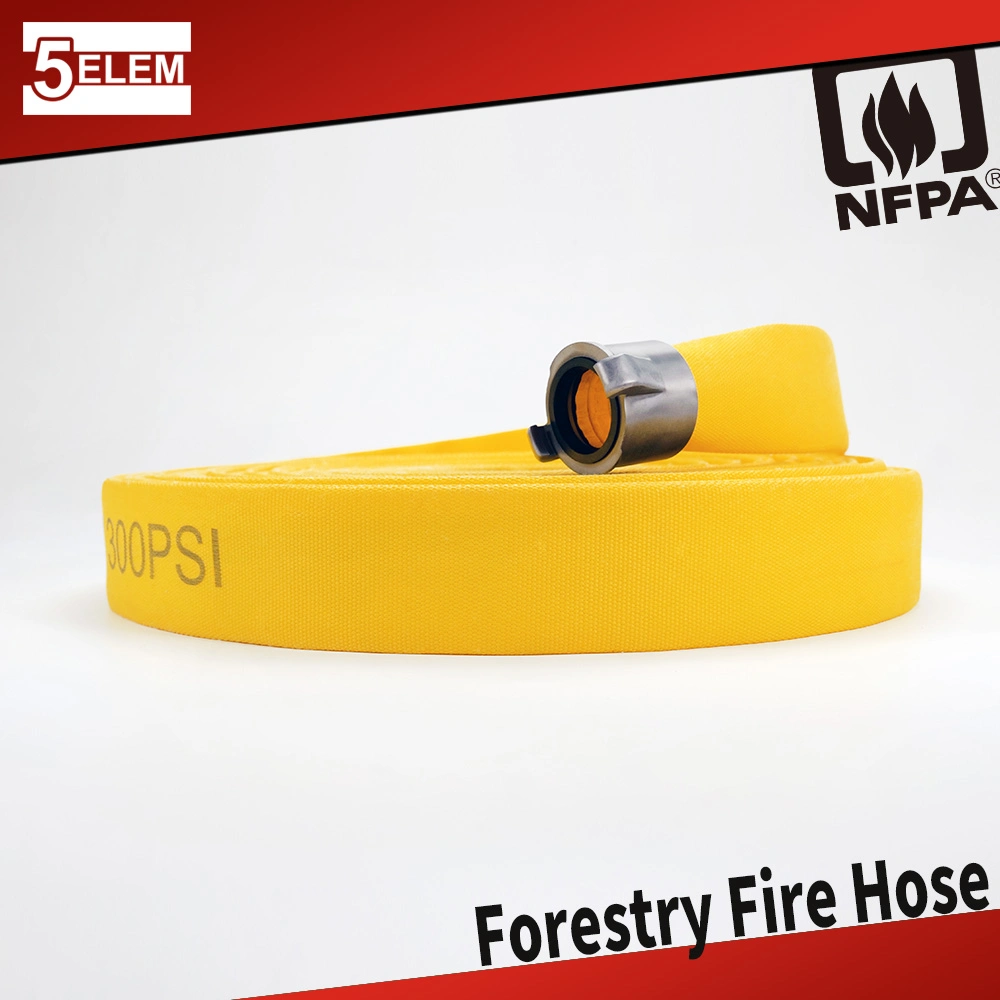 Forestry Fire Hose Coupled with Brass Garden Hose Threads