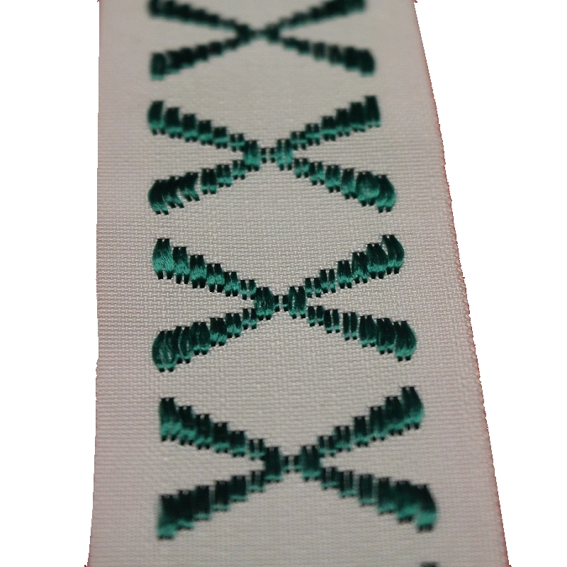 Diseño de Moda a medida su logotipo patrón tejido de poliéster algodón nylon Cinta de cinta de malla de jacquard