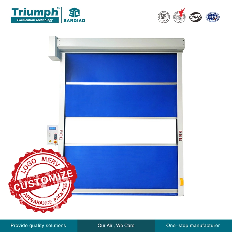 Automatic Quick Industrial Cold Room Manufacturer PVC High Speed Door Fast Shutter Doors PVC Fast Door High Speed Door