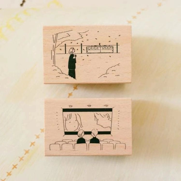 Wood Stamp Animals Custom Wood Stamp Wooden Stamp Set for Kids Custom Wooden Stamp