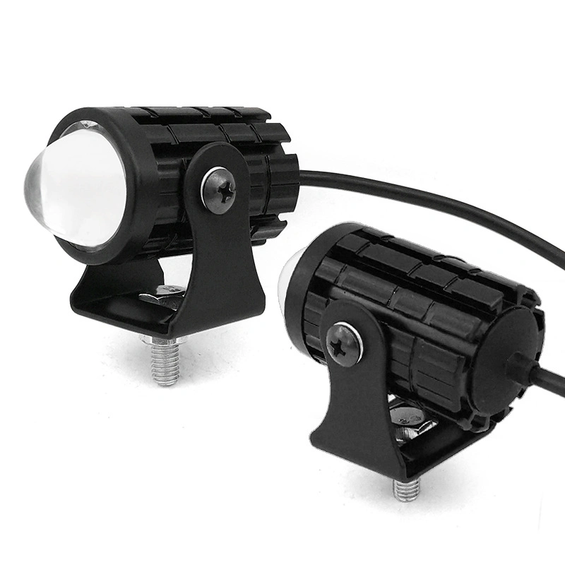 Motorrad LED-Scheinwerfer-Projektor-Objektiv Scheinwerfer Nebelscheinwerfer Zusatzbeleuchtung 6000K für Motorrad Offroad Zweifarbig