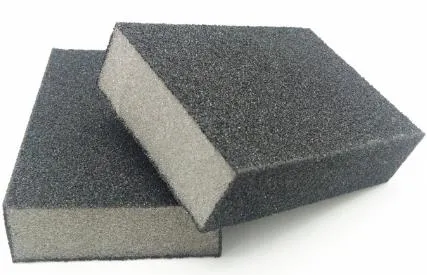 100*70*25mm Sharpness Silicon Carbide (Sic) Sander Abrasive Foam for Wood/Car/Leather/Glass