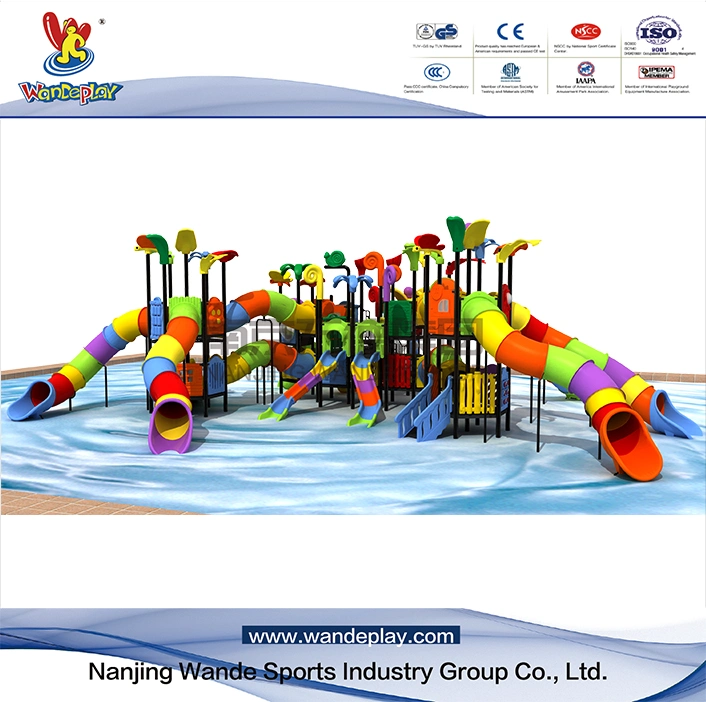 Faites glisser les enfants Wandeplay jouet en plastique Parc de loisirs de l'équipement de terrain de jeux de plein air