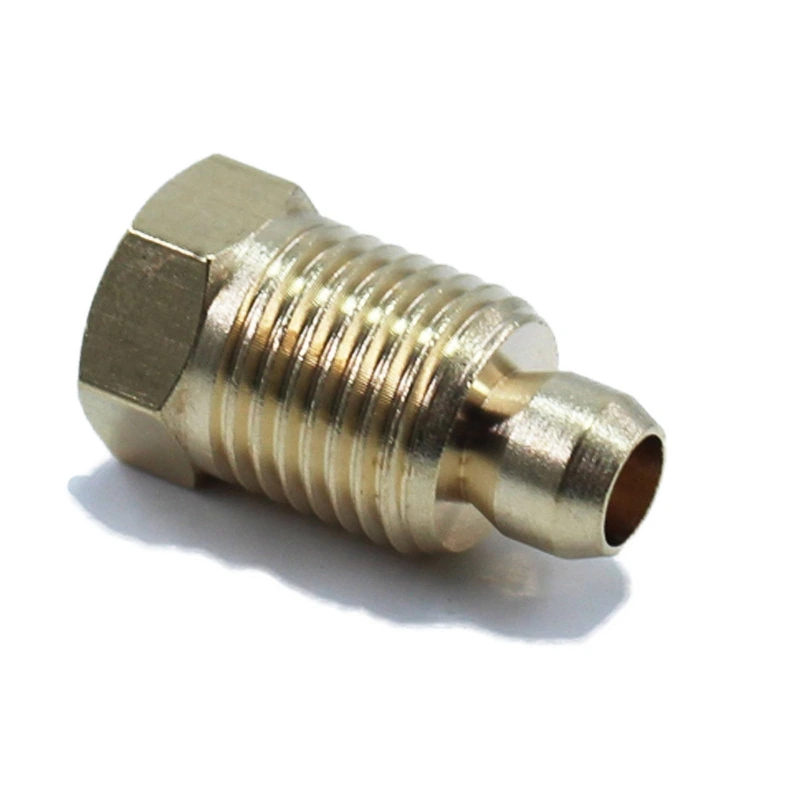 4mm Messing olive Kompressionsmuttern für Pilot Burner Gas Ansaugschlauchteile M10X1