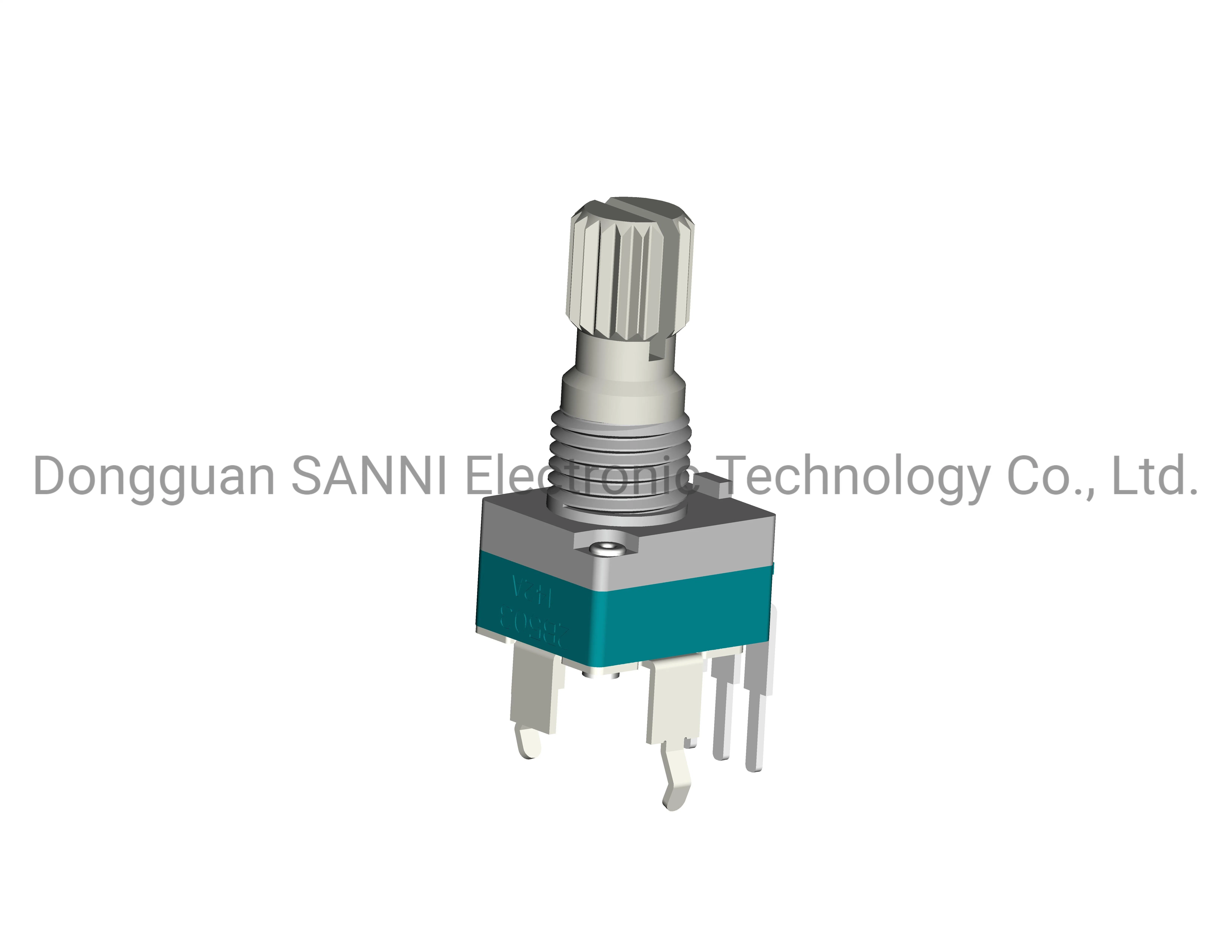 RV9312N0KQ 9mm Single Unit Vertical Type Metal Shaft Sealed Potentiometer