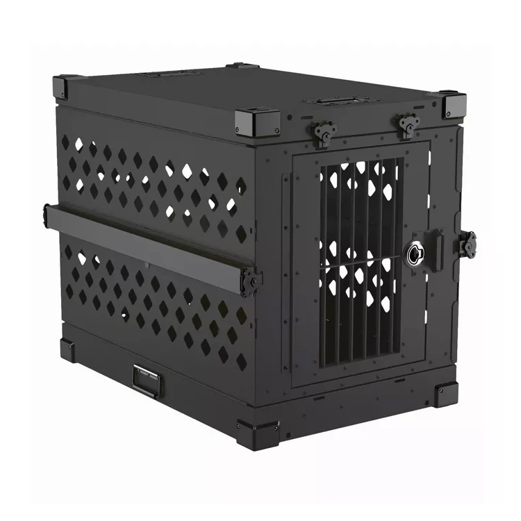 40" Caja de Perrera Plegable de Aluminio Iata de Metal para Perros