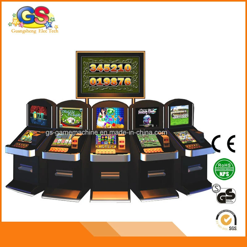 Juego de juego que apuesta las máquinas tragaperras inclinadas del casino de la ranura superior para la venta