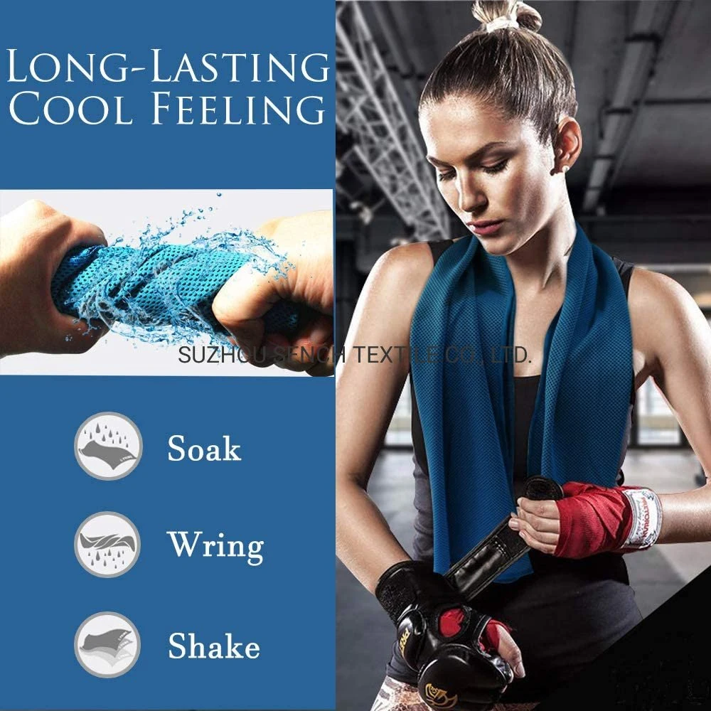 Cooling Towel, Instant Cooling for Running Workout Sweat Gym Sports Beach Yoga Golf Tennis Camping, Bandana Scarf Headband Wristband, Chill Super Soft Towel