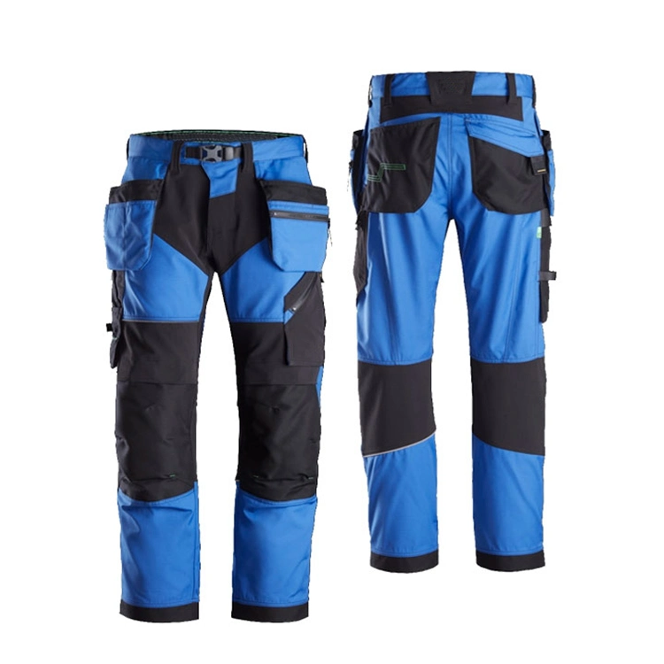 L'homme personnalisé Heavy Duty Multi Pocket Knee Pad Pantalon de travail de construction bon marché Cargo Pant avec poches latérales