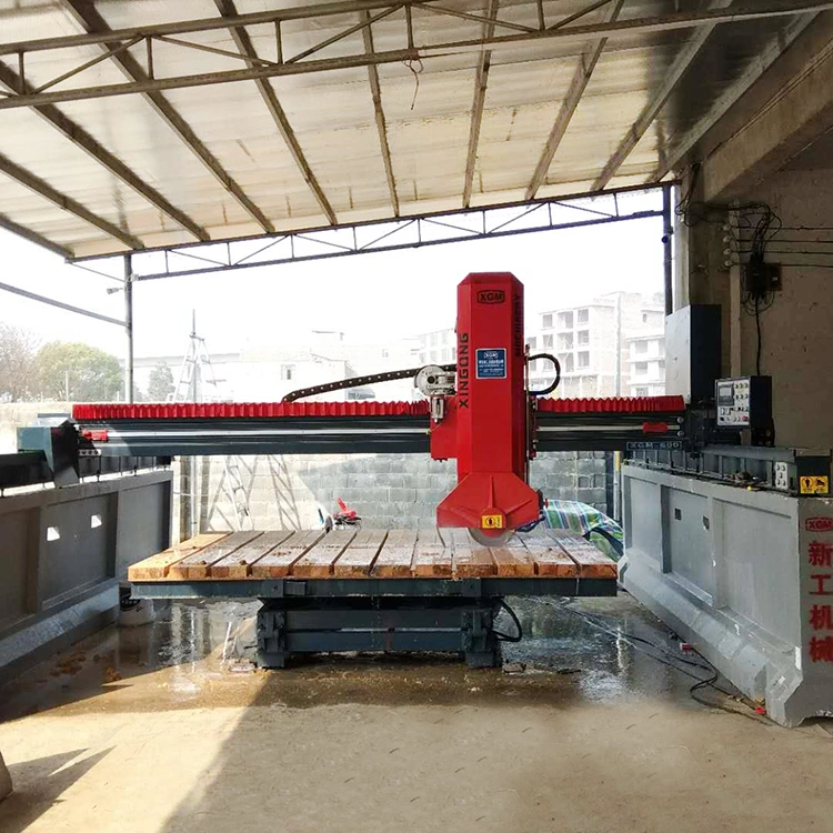 CNC Máquina de corte de piedra de infrarrojos de la sierra puente de piedra de granito marmol mosaico con PLC de corte automático