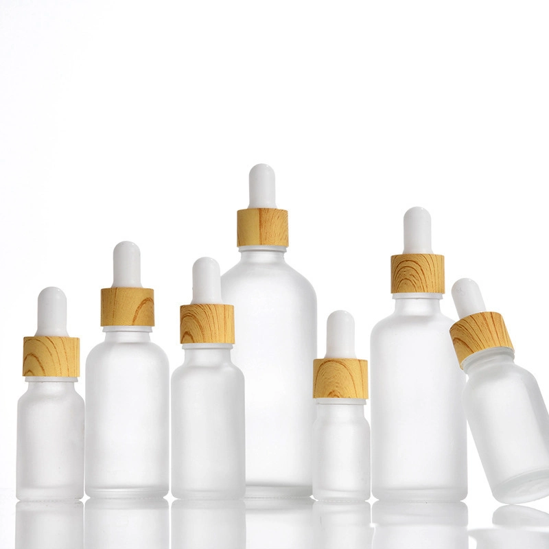 زجاجة زجاجية متجمدة للسيروم الطبي أو التجميل بسعة 10 مل و 20 مل و 30 مل و 50 مل و 100 مل بالجملة