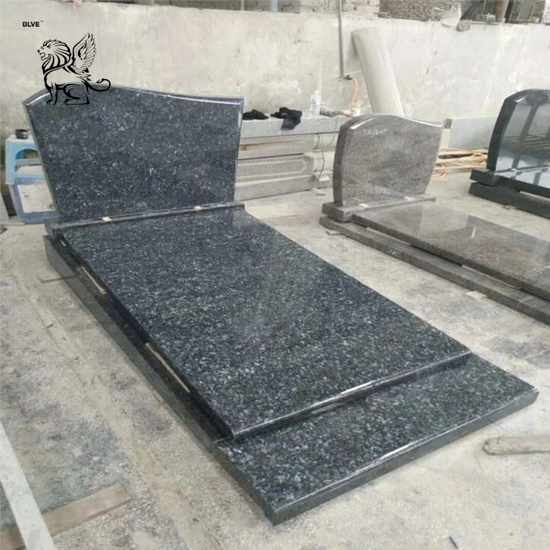 Factory Wholesale/Supplier Granite Tombstone Slabs Poland Black Marble Grave Stone Cemetery Monuments