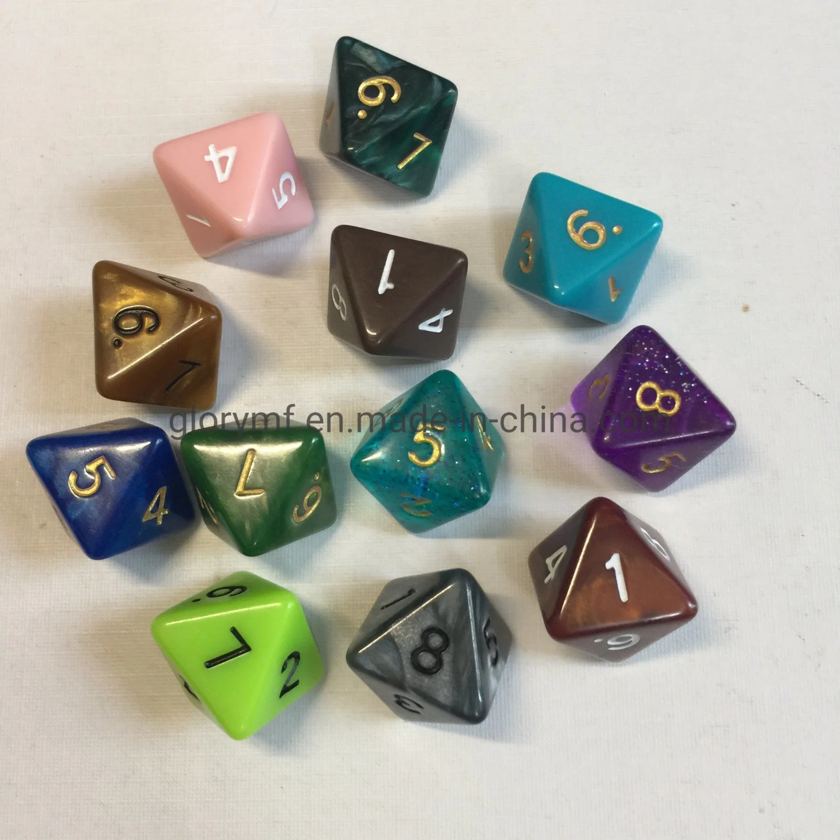 Juego de mesa DND plástico D6 mezcla de colores hielo