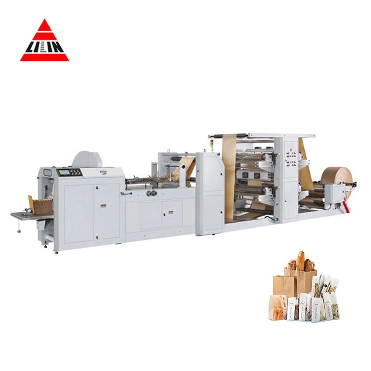 Lilin Hot Products LMD-400+LST-2700 Papierbeutel-Herstellung Maschinen mit Druck Einheit für Brotpapierbeutel