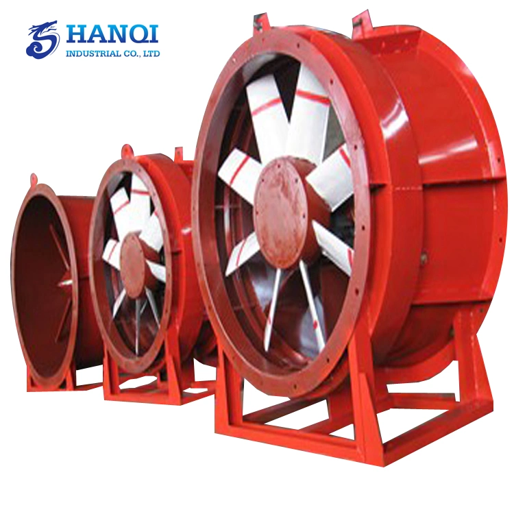 Smoke Exhaust Fan High Temperature Resistant Htf Two-Speed Axial Flow Underground Garage Ventilation System Fire Smoke Exhaustfan