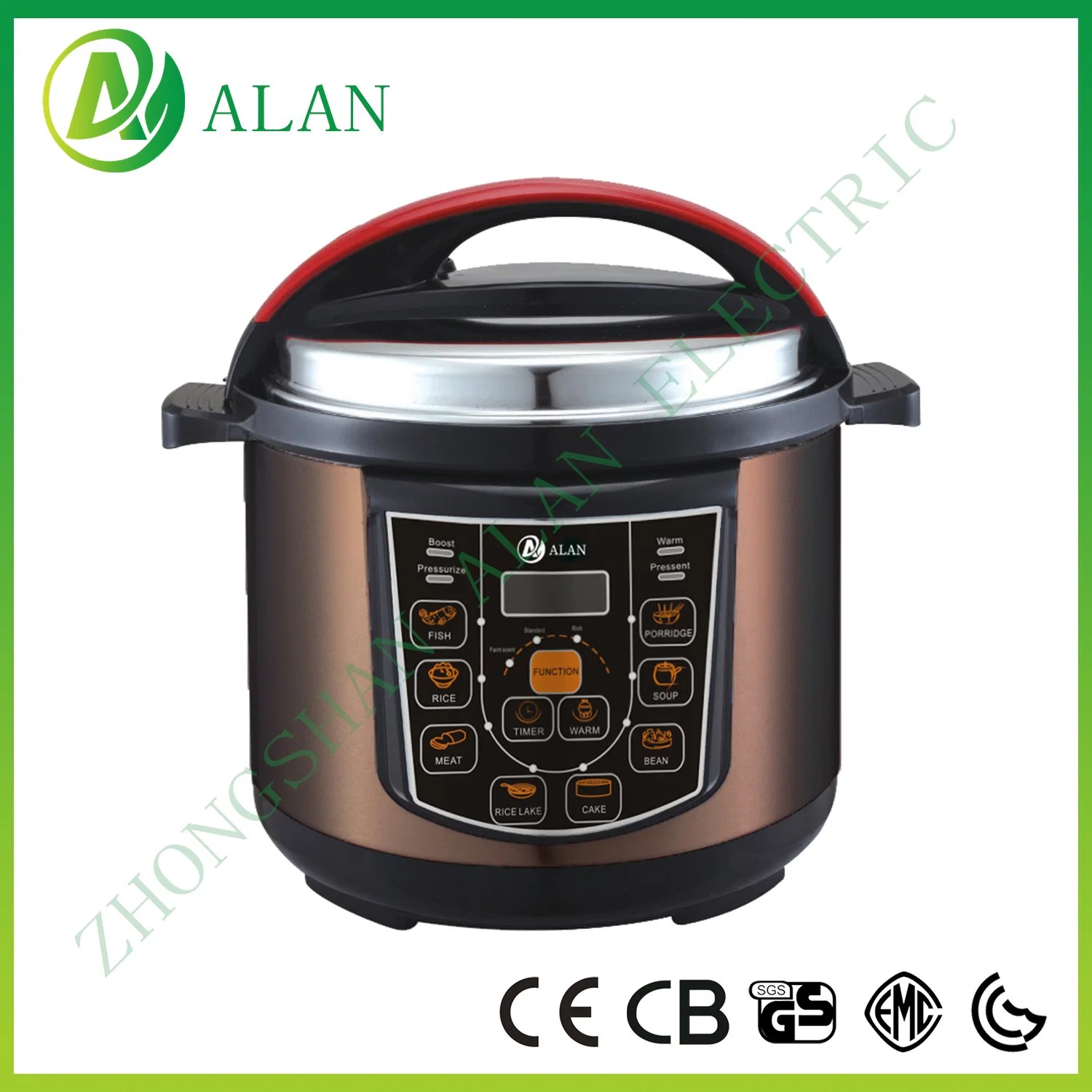 Low Price Food Non-Stick Pot Smart 4L-12L Large Electric Pressure Cooker in American