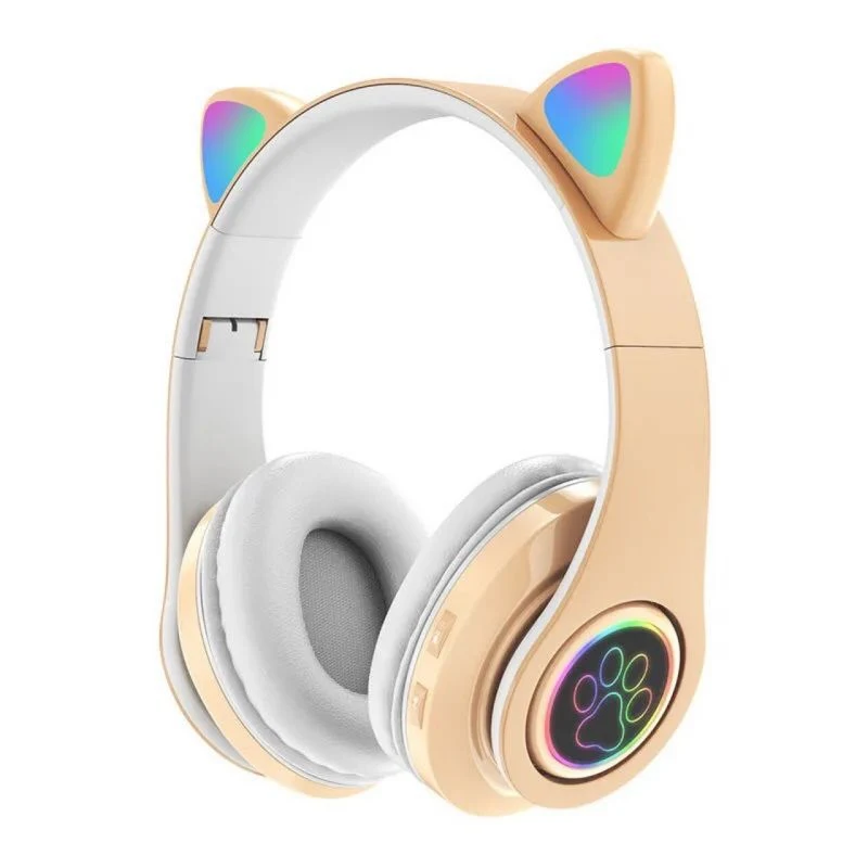 New Trending Cut Cat Promotion Gifts Wireles with LED Cute Earphones