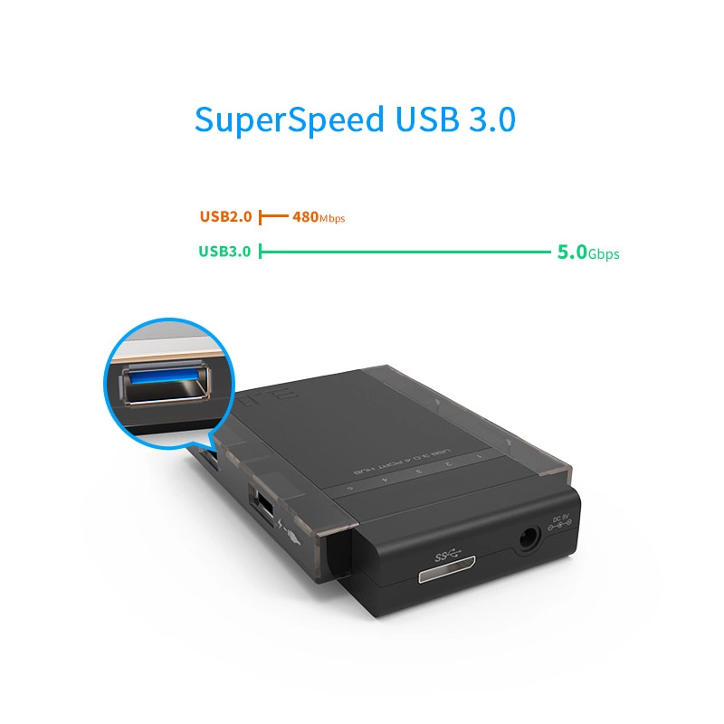 Uh3041p puertos Superspeed USB 3.0 HUB 4 puertos de carga rápida