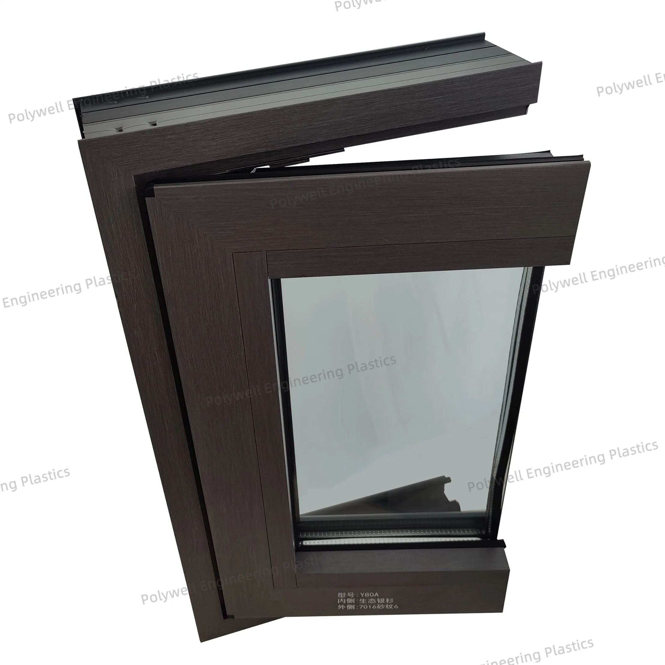 Modern Window Product Custom Sliding Aluminum Window with Three Layers of Tempered Glass and Two Vacuum Cavity