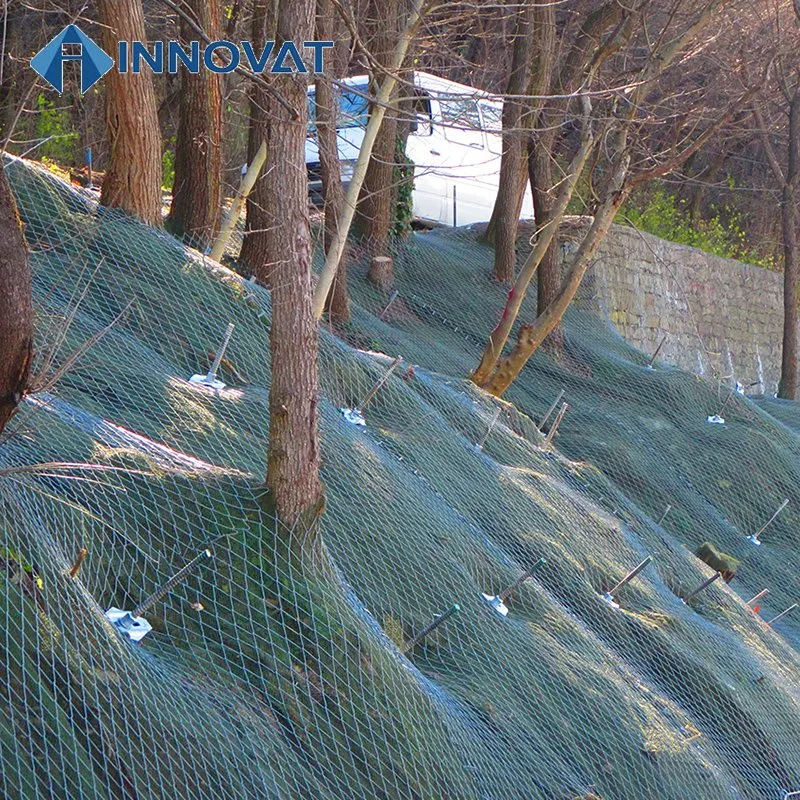 Slope Security Barrier Rockfall Protection Netting Landslide Traffic Safety Barrier Mesh