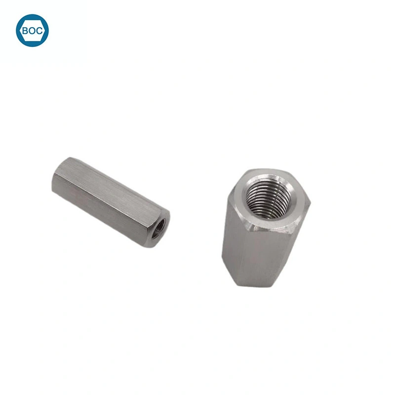 DIN6334 Hex Long Nut Stainless Steel Hex Coupling Nuts