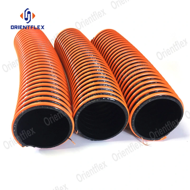 Orange Corrugated Gasoline Diesel Fuel Drop Hose