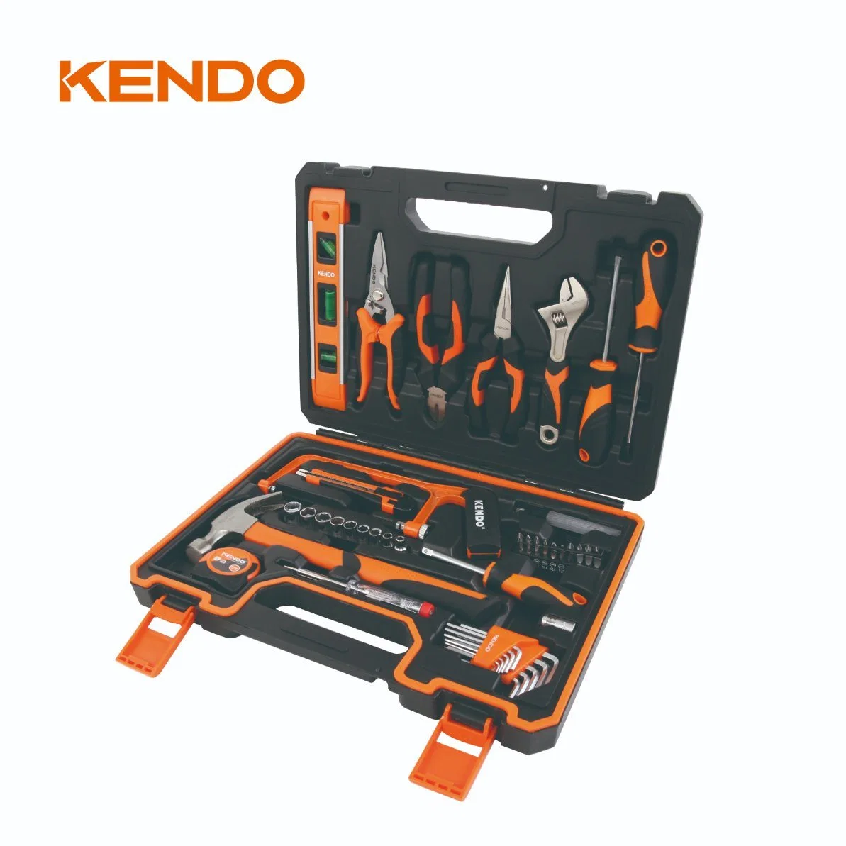 Kendo 64PCS Hot Sale Hand Tools Set DIY Household Hardware Repair Box Set Practical BMC Tools Set