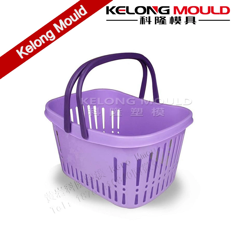 Plastic Rectangle Supermarket Shopping Basket Mold Injection Washing Laundry Mould