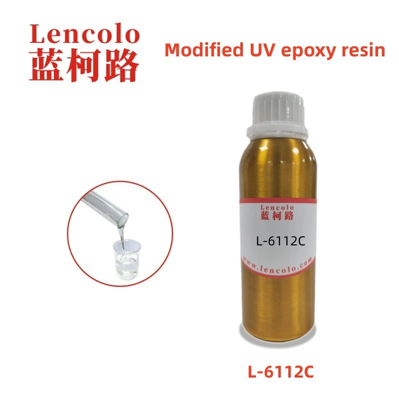 Résine époxy acrylate modifiée transparente en gros pour revêtements, encres et adhésifs durcis aux UV.