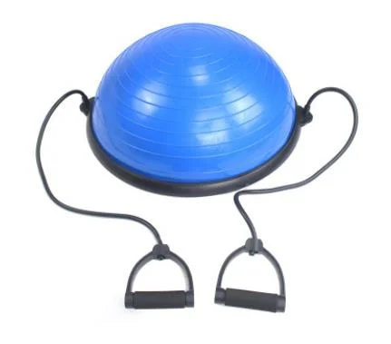 Rubber Stress Gym Fitness Balance Exercise Half Yoga Ball with Stability Ring