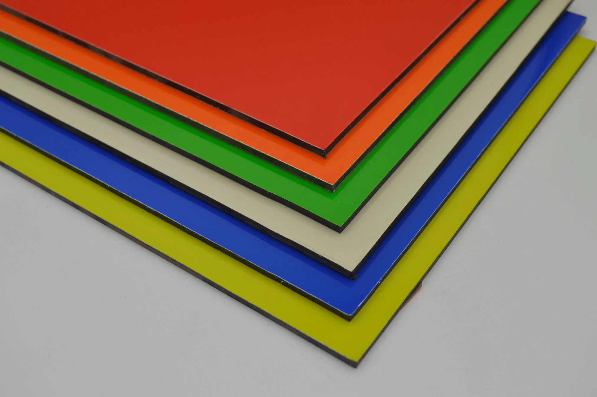 Solid Yellow Color Surface PE Aluminum Composite Panel ACP Building Material Wall Cladding