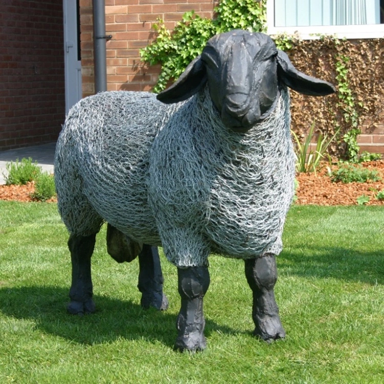 Outdoor Metal Animal Bronze Bighorn Sheep Sculpture