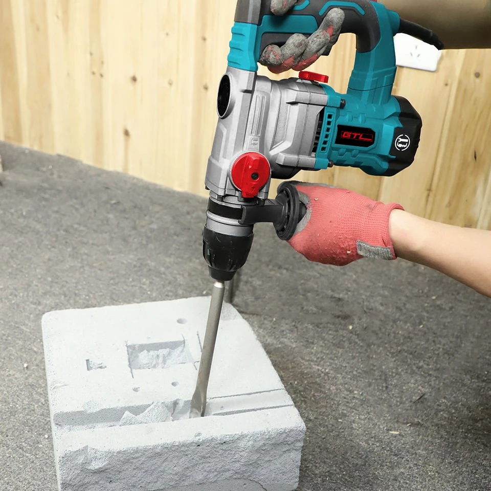 1500W 32mm Heavy Duty Hammer Drill 3 Functions Powerful Rotary Hammer