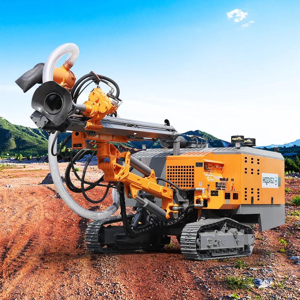 30m Deep Borehole DTH Drill Rig Machine in Quarry