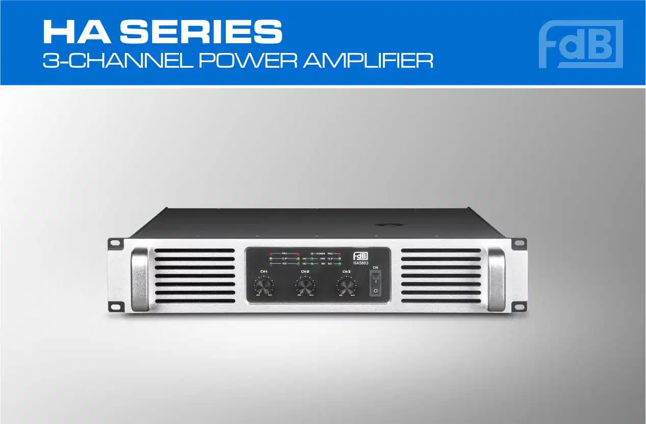 Fdb Two Channels 600 Watts Professional Audio Power Amplifier