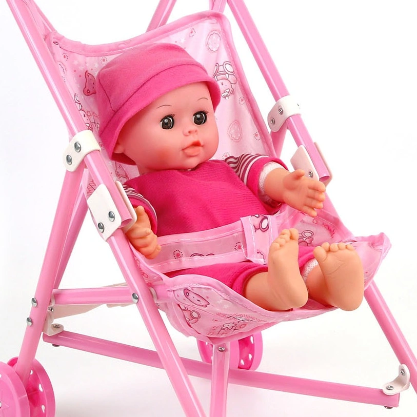 14" Doll Kid Toy with 4 Sounds with Stroller