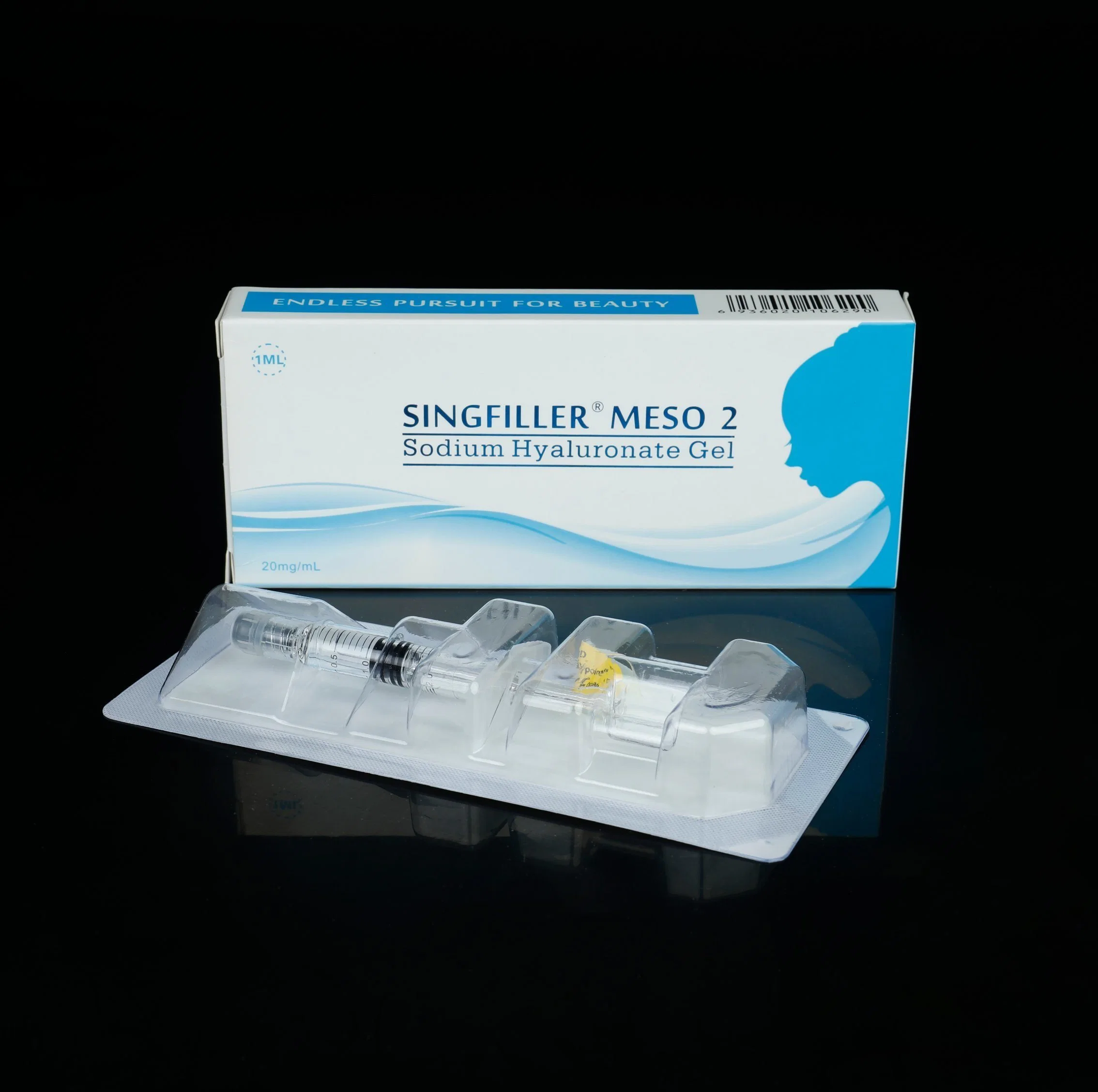 2*30g 1/2" Needles Pure Slimming Anti-Aging Whitening Meso Hyaluronic Acid Injection Skin Booster