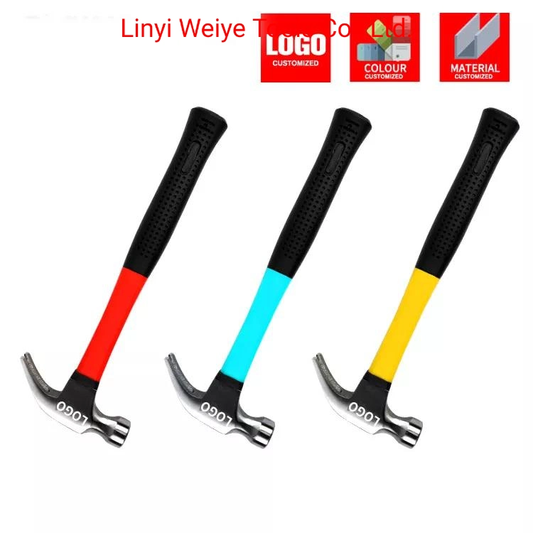 Economy Type Cheaper Claw Hammer with Fibergalss Handle