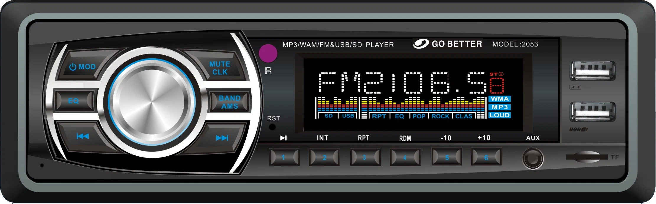 Fernbedienung Günstige Auto-Audio mit Doppel-USB