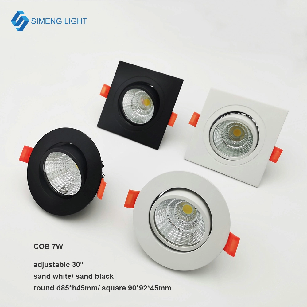 Ceiling Anti Fog Ultra Thin Die Casting LED Downlight Housing COB Down Light Fixtures