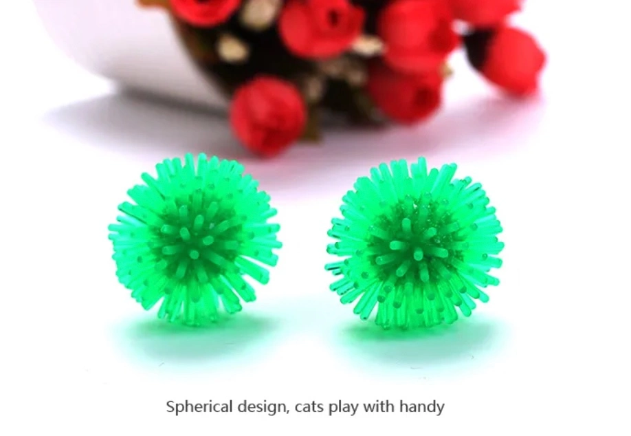 Colorful Spiky Ball for Cat Soft Cat Ball in Toy Pet Product