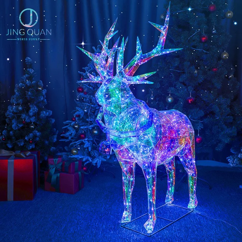 Luces LED de ciervos hadas regalos de Navidad vacaciones 3D Iluminación de Navidad Ornamentos LED iluminación exterior