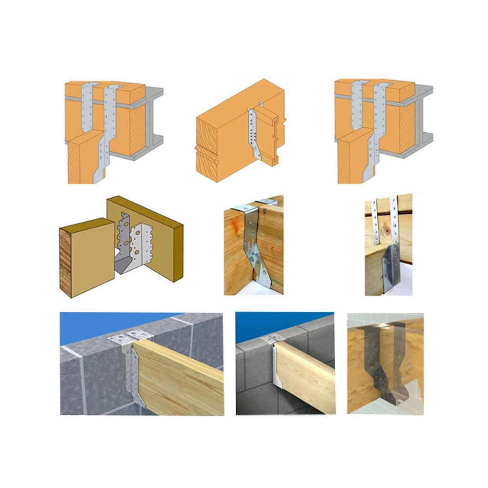 Custom L Bracket Metal Fabrication Stamping Wood Timber Frame Fastener Connector in Construction