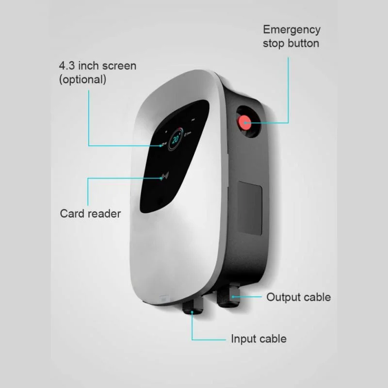 Neue Technologie Notfall tragbare OCPP 7-22kw EV Auto Ladegerät Wallbox