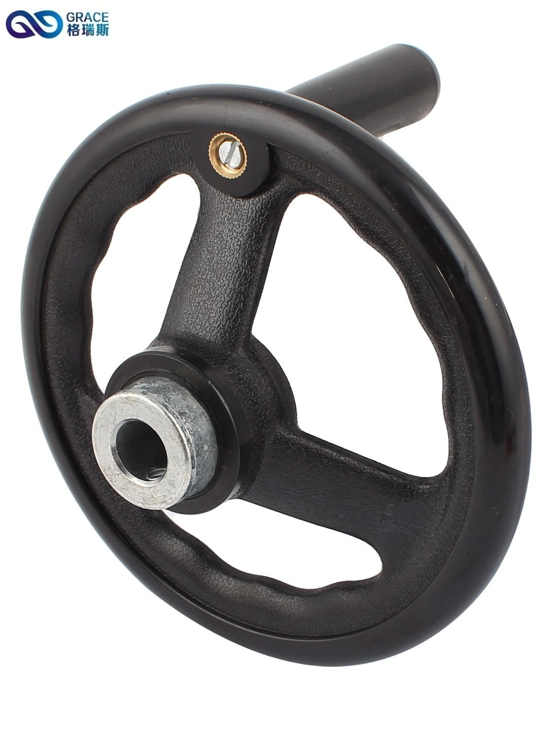 Whole Black Nylon Spoked Handwheel for CNC Milling Machines with SGS