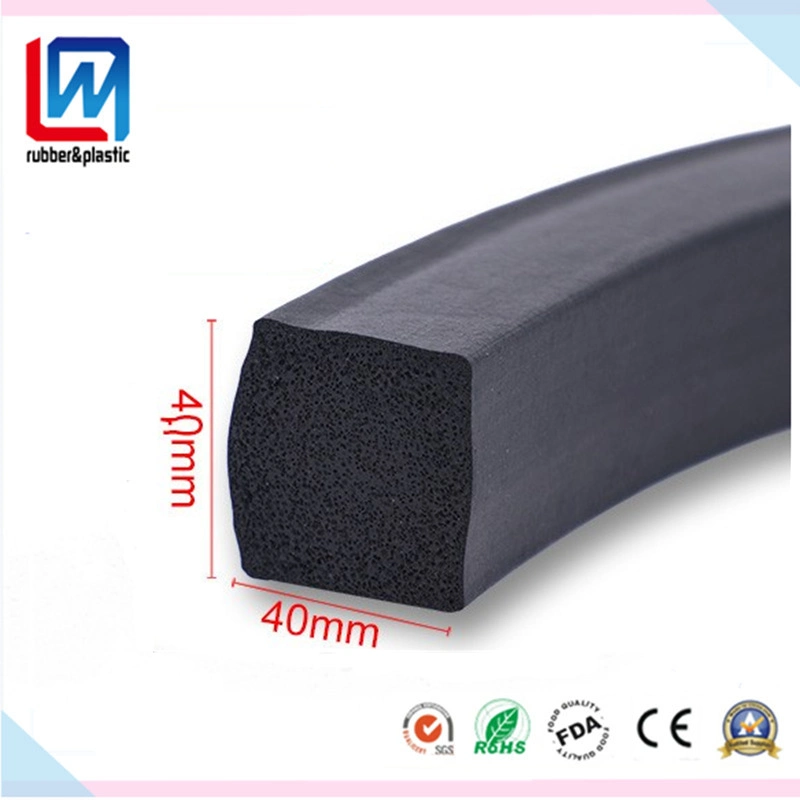 EPDM Foam Sponge Rubber Profile Rubber Cord for Boat, Electric Cabinet Box