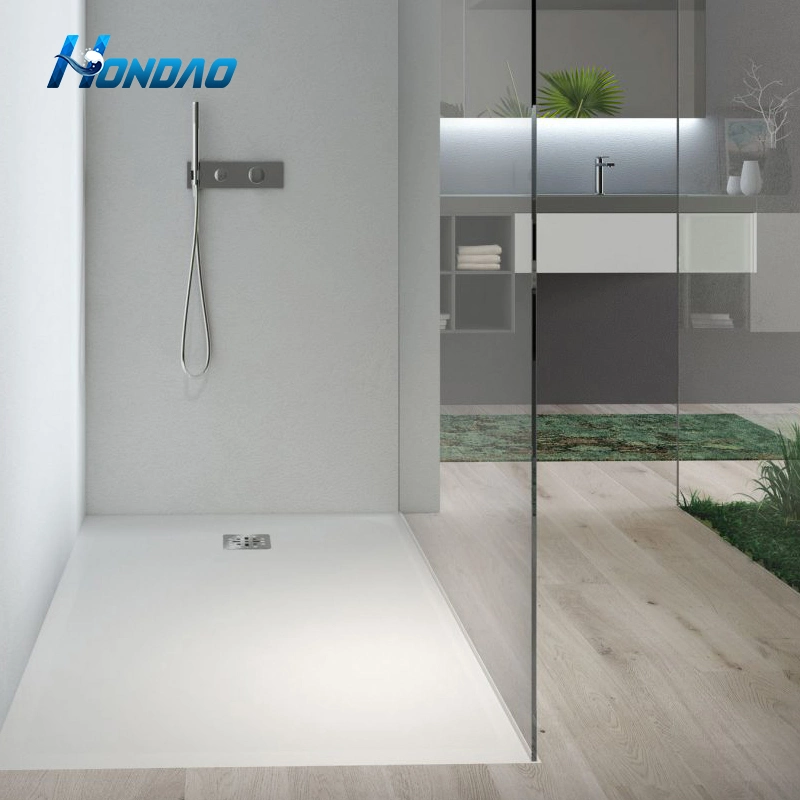 Popular Hot Selling Anti-Slip Waterproof Artificial Stone Shower Base Solid Surface Shower Tray