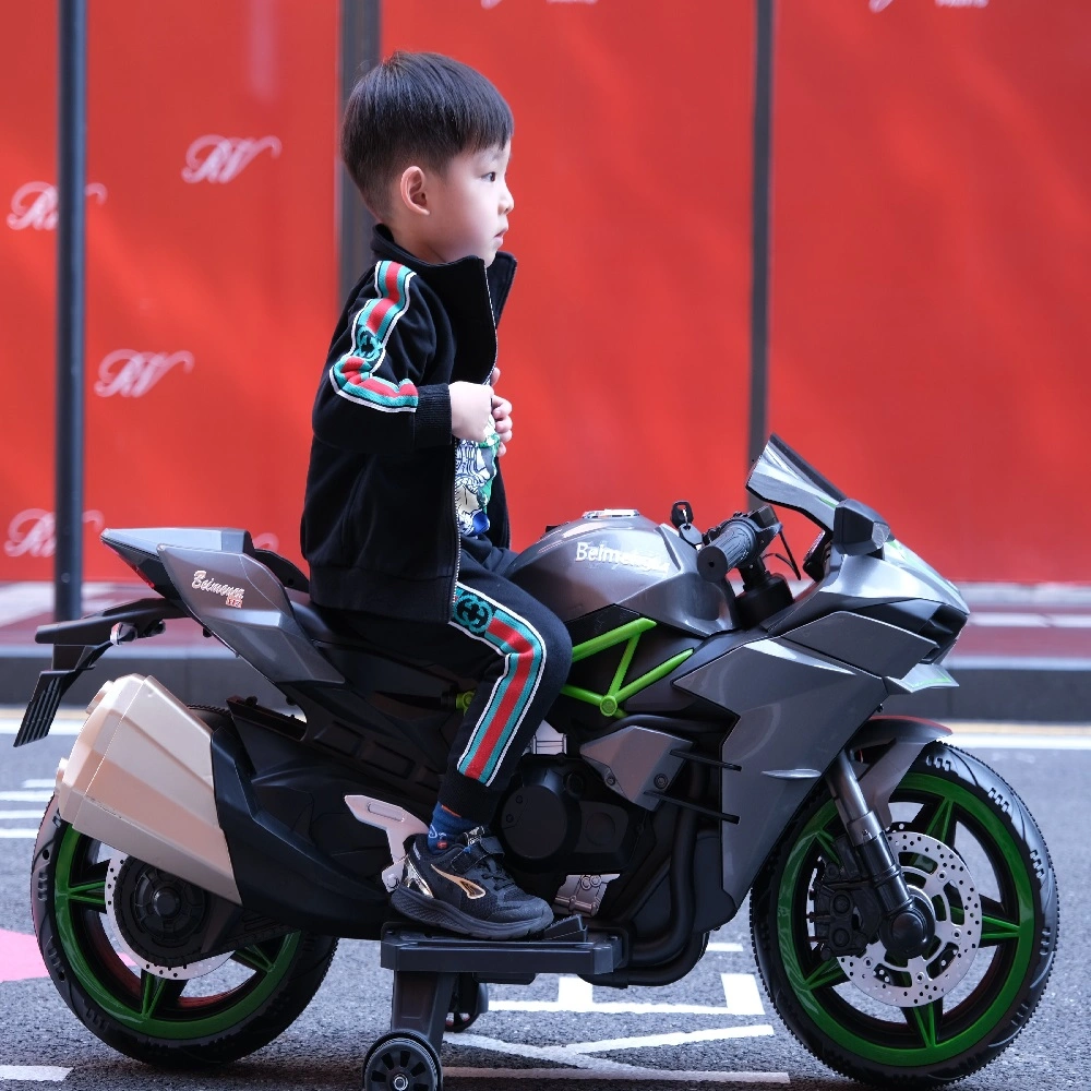 Los chicos de 12V motocicleta eléctrica niño moto con ruedas luces mini motocicleta Rid coches juguetes para niños
